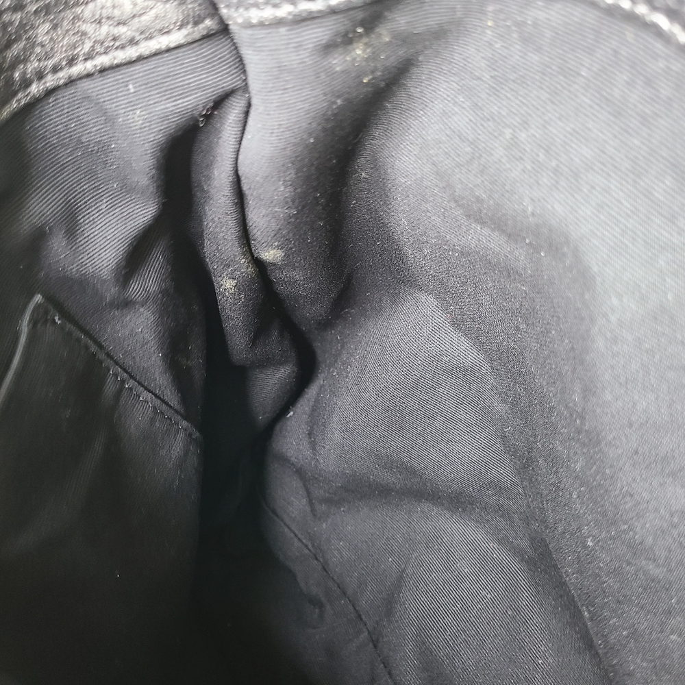 All Saints Vincent Pewter Dark Silver Metallic Top Handle Backpack - Picture 12 of 16